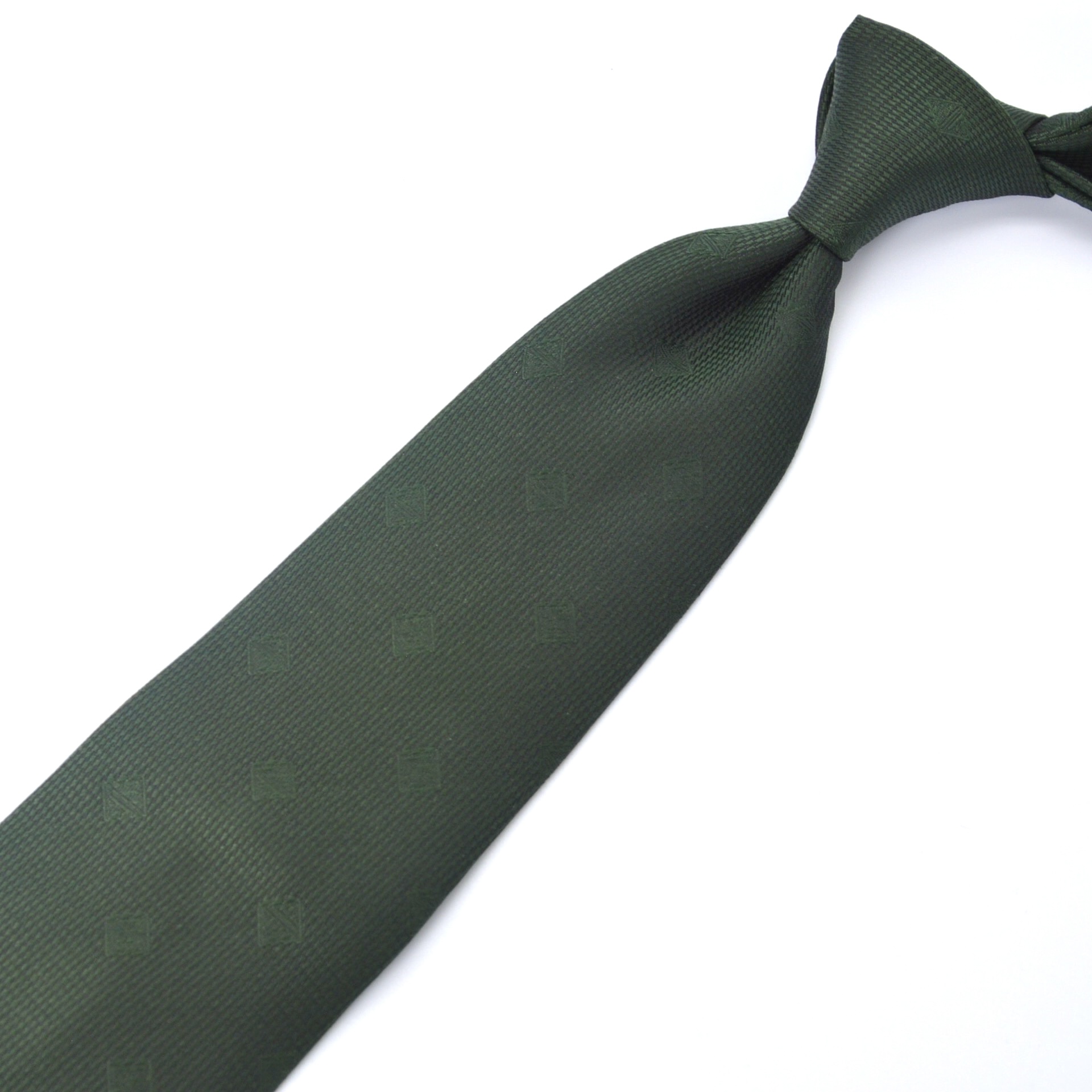 SH-013　包み込む深緑　オリジナルロゴネクタイ