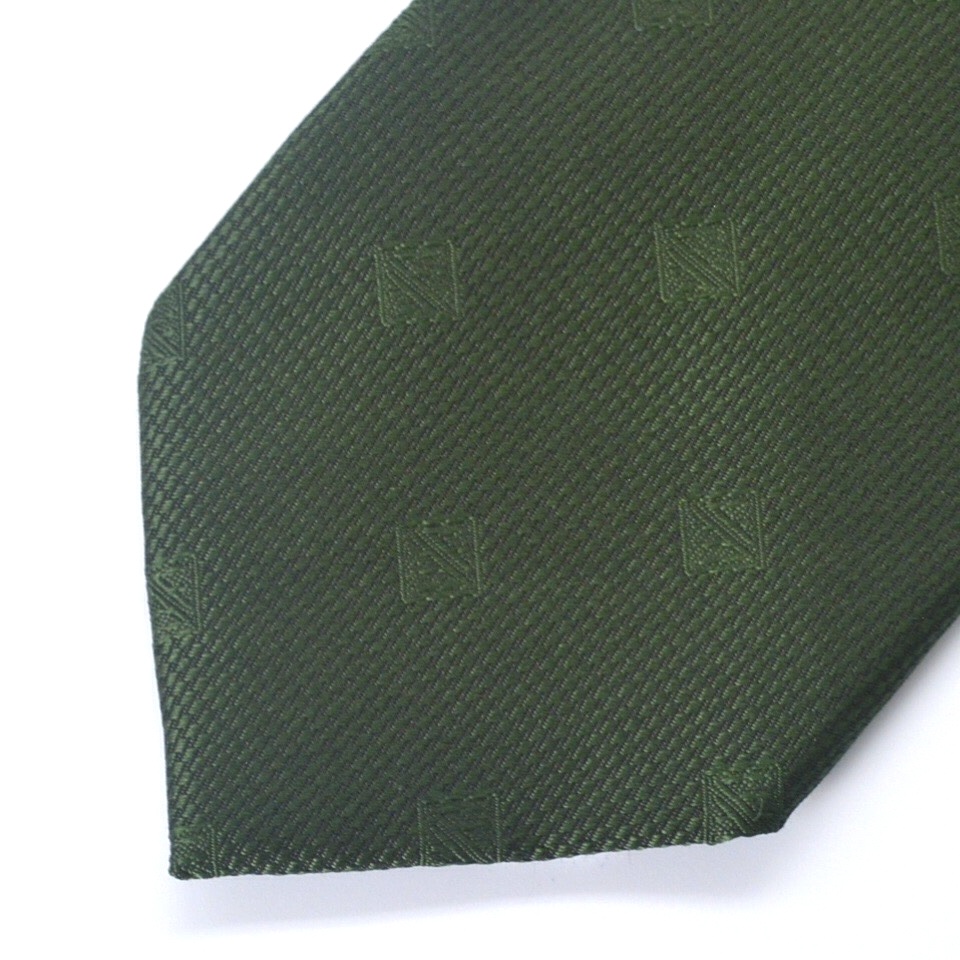 SH-013　包み込む深緑　オリジナルロゴネクタイ
