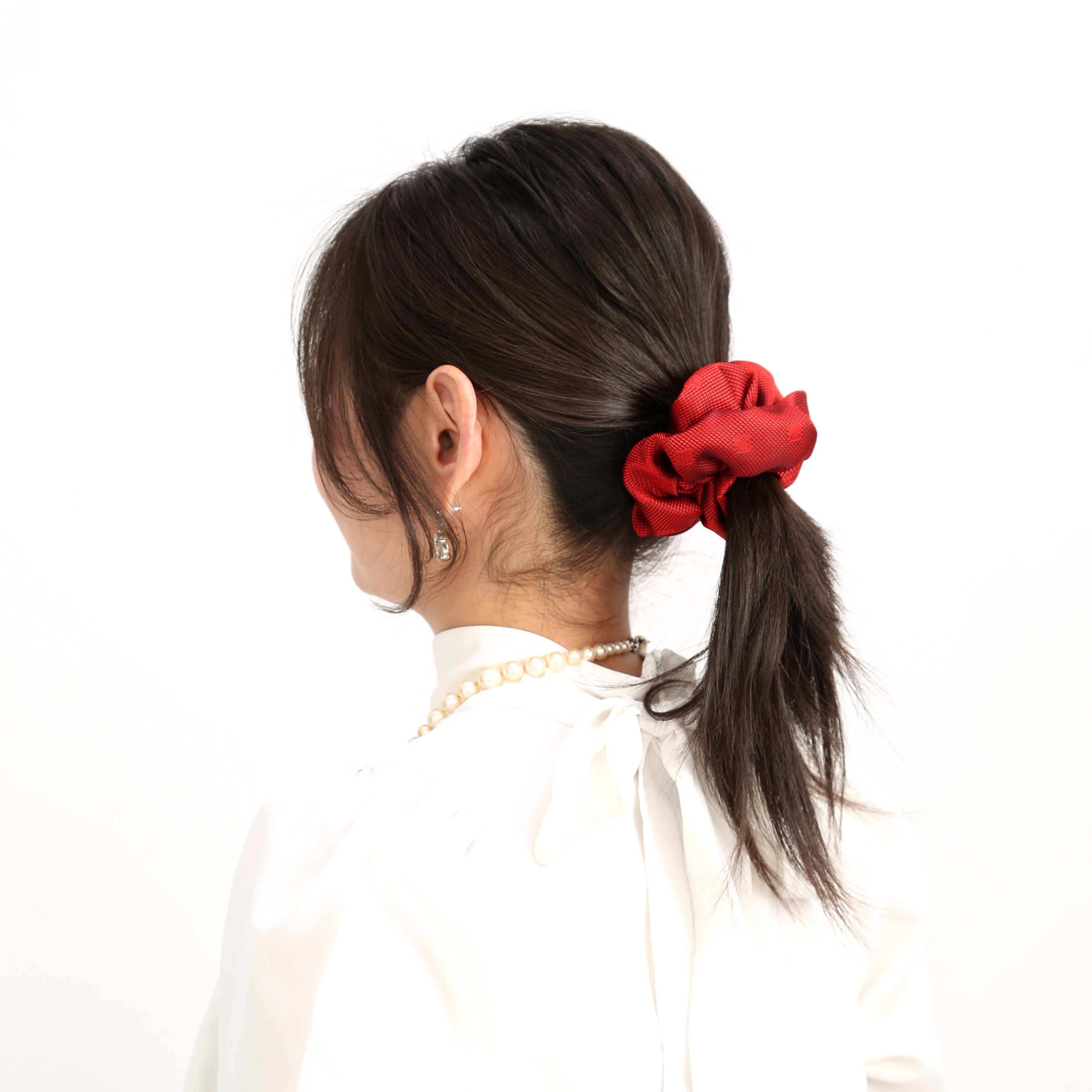 【受注生産】リボンシュシュ 抱擁の深紅