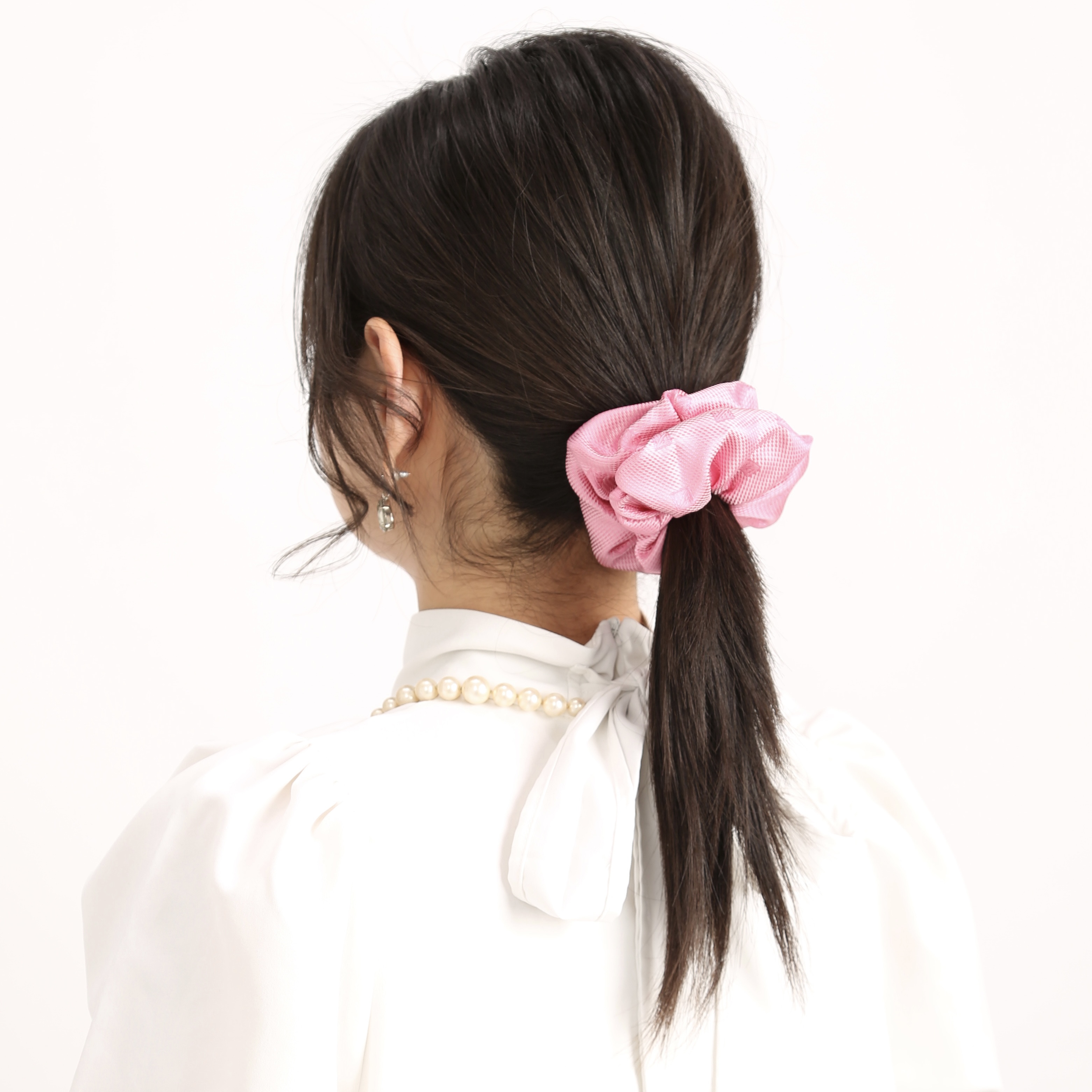 【予約注文】リボンシュシュ やわらかな桜色