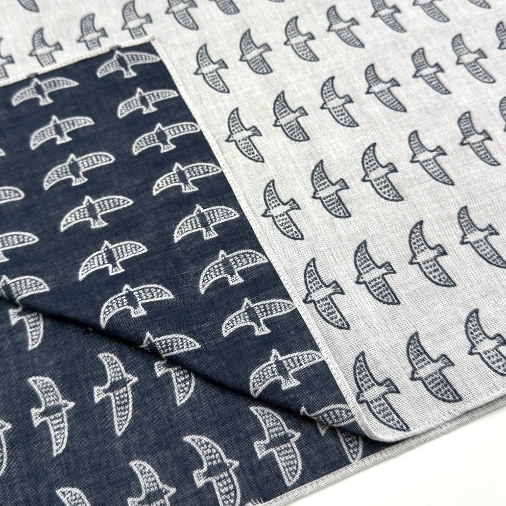 sold out【ハンカチ】【近日中に次回受注予告】-鳥(トリ)-ダブル